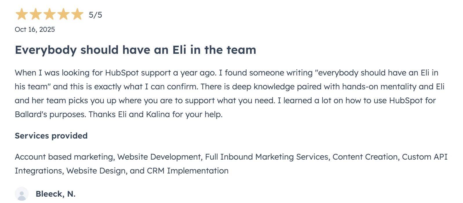 N Bleeck uspeh review